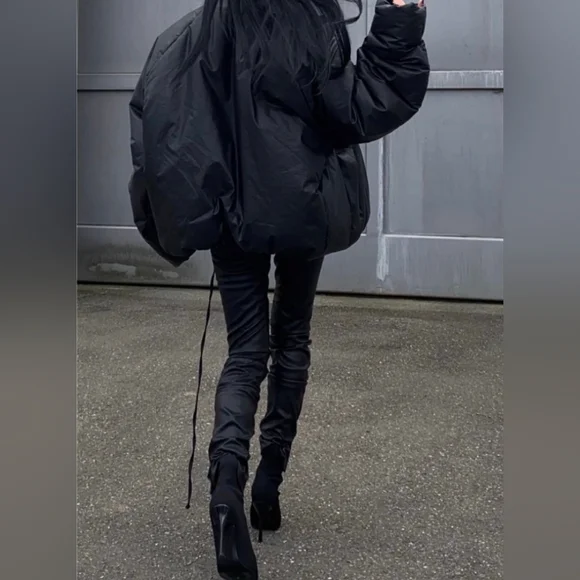 Yeezy X GAP YZY Kayne West Black Round Jacket